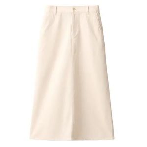 *NWT* Muji - Flared Flared Midi Skirt Beige (Natural) - Size XS
